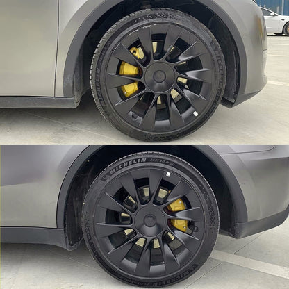 Tesla Model 3 Brake Caliper Covers Aluminum Front & Rear YELLOW 17-23 (4PCS)