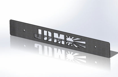 CARBON FIBER JDM SUNRISE Front License Plate Delete for Subaru WRX Impreza STi