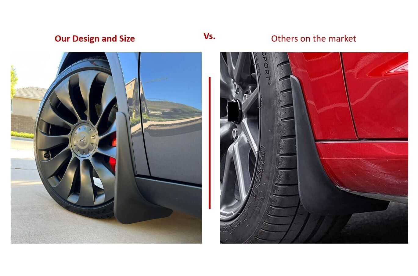 Model Y Tesla Mud Flaps Splash Guards Winter Vehicle Protection No Holes 4 Pcs