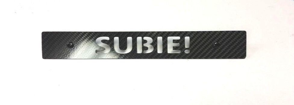 CARBON FIBER SUBIE! Front License Plate Delete for Subaru WRX Impreza STi