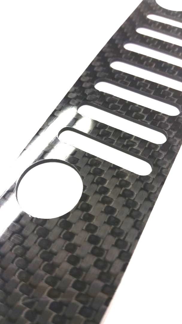 CARBON FIBER Grille 3rd Rear Brake Light Cover For Jeep Wrangler JK 2007-2017