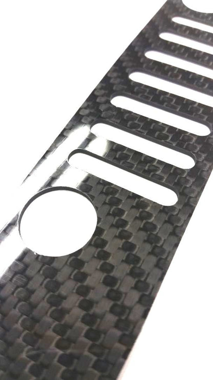 CARBON FIBER Grille 3rd Rear Brake Light Cover For Jeep Wrangler JK 2007-2017
