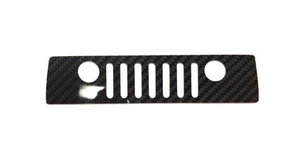 CARBON FIBER Grille 3rd Rear Brake Light Cover For Jeep Wrangler JK 2007-2017