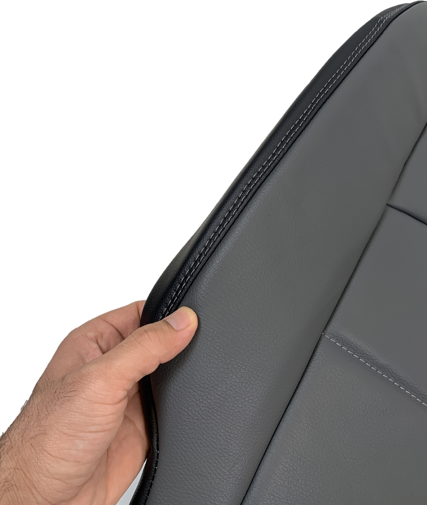 2019-2024 For Dodge Ram ST Driver or Passenger Bottom Leatherette (Synthetic Leather) Seat Cover In Diesel Gray