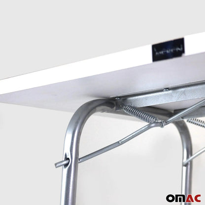 Folding Table Portable White Indoor Outdoor BBQ Picnic Party White Camp Table