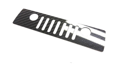 CARBON FIBER Grille 3rd Rear Brake Light Cover For Jeep Wrangler JK 2007-2017