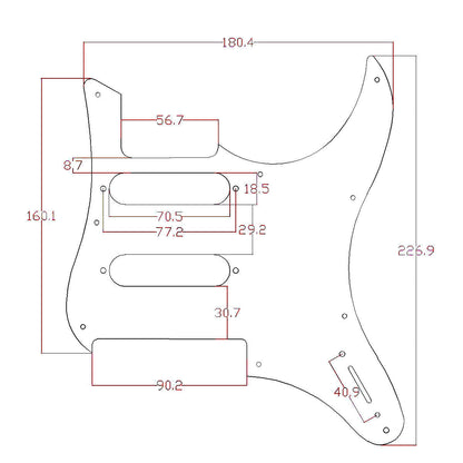 CARBON FIBER Guitar Pickguard For Yamaha Pacifica 112V Replacement Parts