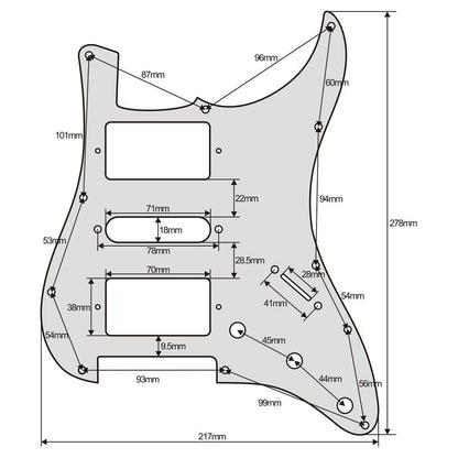 CARBON FIBER Pickguard for Fender® Stratocaster® Strat® USA MIM HSH 11-Hole