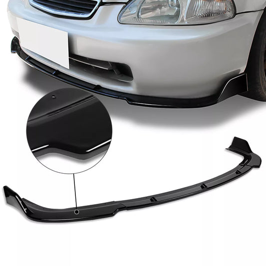 GEN PERFORMANCE 96-98 Honda Civic CS-Style Painted Black Front Bumper Spoiler Lip