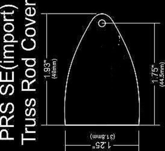 CARBON FIBER Truss Rod Cover for Paul Reed Smith PRS SE Import model guitars