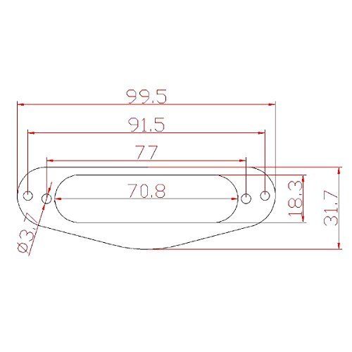 CARBON FIBER Guitar Single Coil Pickup Mounting Ring MI0255 3 PIECES MADE IN USA