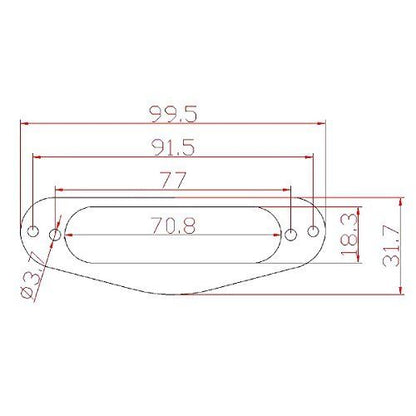CARBON FIBER Guitar Single Coil Pickup Mounting Ring MI0255 3 PIECES MADE IN USA