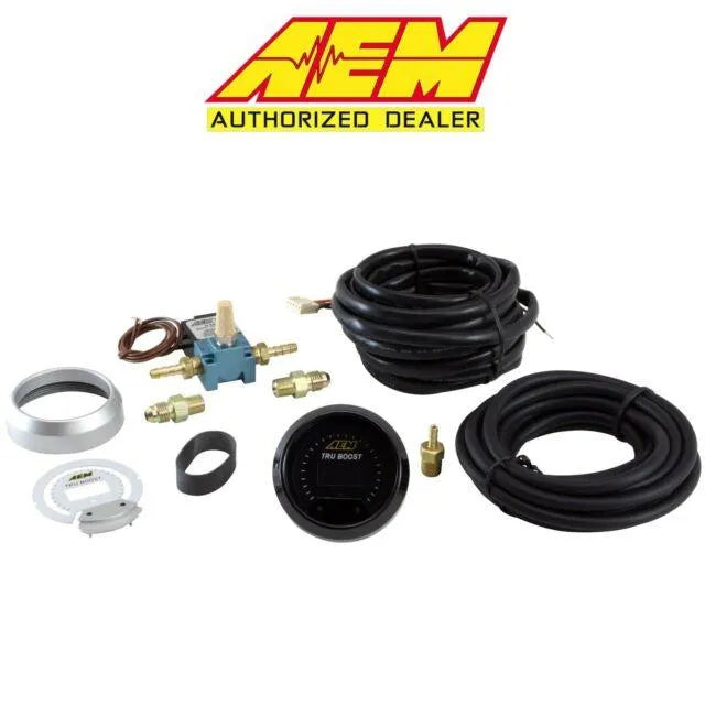 AEM X-Series Tru-Boost Controller Gauge w/ Boost Control Solenoid 80PSIg Internal MAP Sensor 30-0352