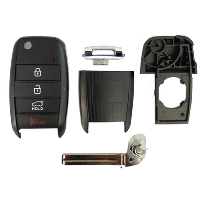 Kia Sedona Sorento 2013-2019 4 Button Flip Key Shell w/ Hatch