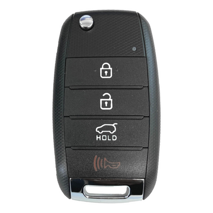 Kia Sedona Sorento 2013-2019 4 Button Flip Key Shell w/ Hatch