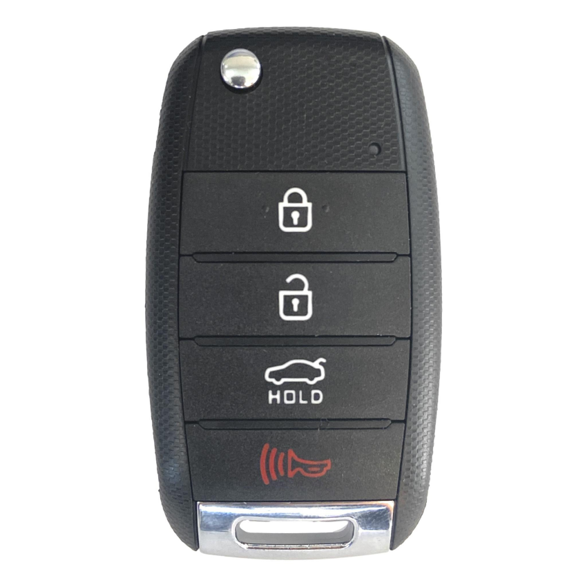 Kia Forte 4 Button Flip Key Replacement Shell w/ HY15 Blade