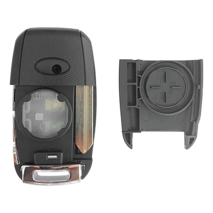 Kia Forte 4 Button Flip Key Replacement Shell w/ HY15 Blade