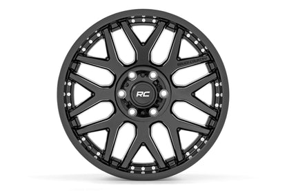 Rough Country 95 Series Wheel | One-Piece | Gloss Black | 20x10 | 8x180 | -19mm