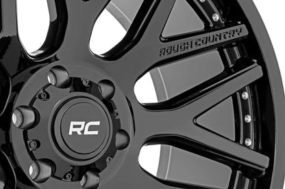 Rough Country 95 Series Wheel Gloss Black