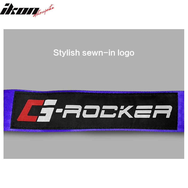 Universal 4 Point Cam-Lock Purple Racing Harness Seat Belt Nylon