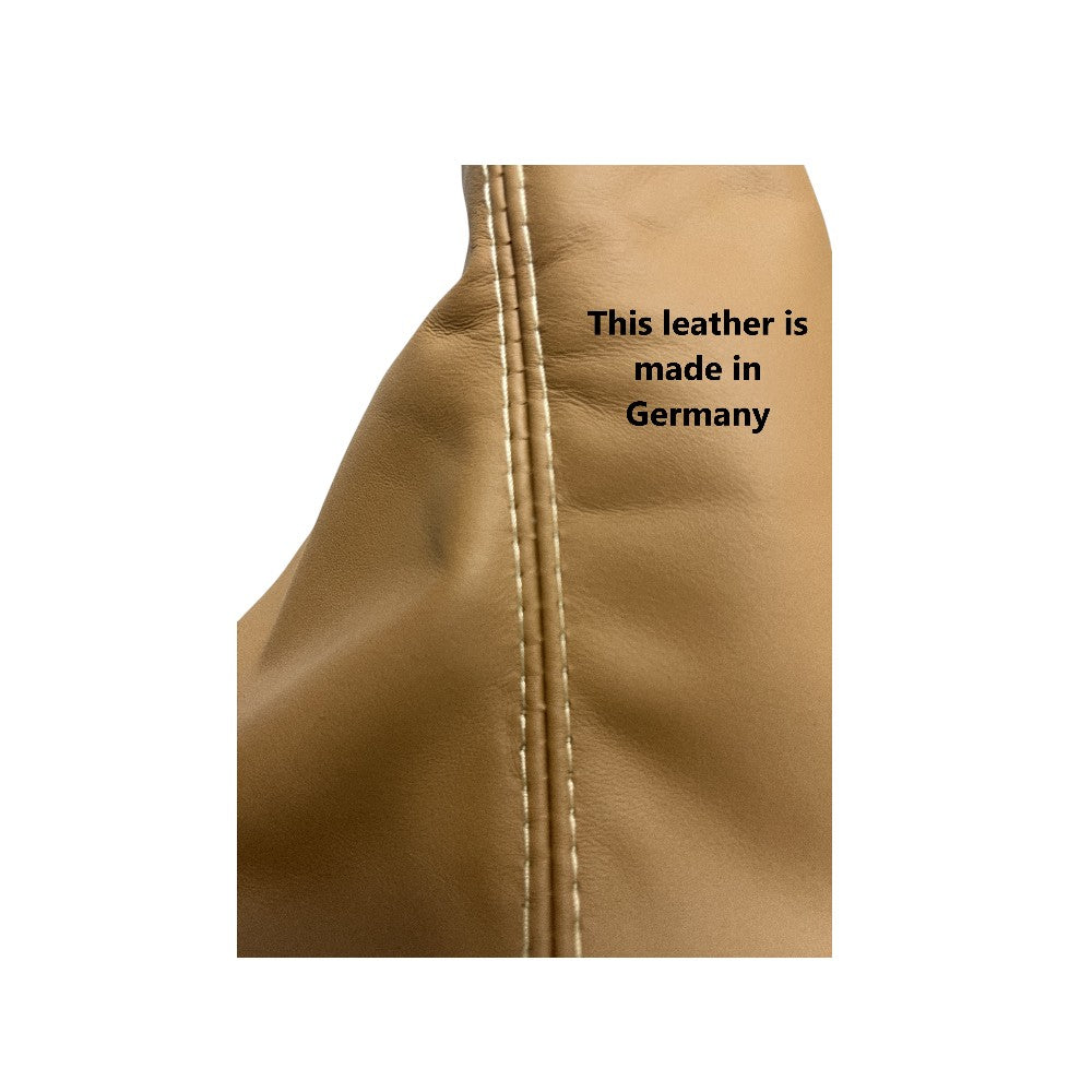 For Porsche 911 997 2005-2012 Genuine Leather Shift Boot Cover In Sand Beige