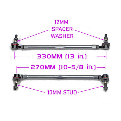 Godspeed Land Rover Range Rover Evoque Front Sway Bar Adjustable Links, OE Replacement