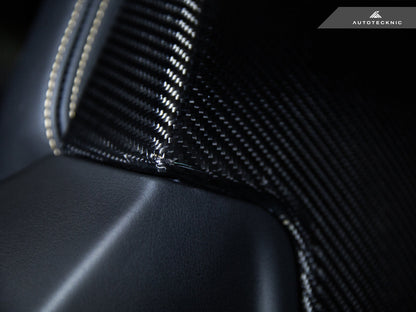 AutoTecknic Dry Carbon Seat Back Cover Set - BMW G01 X3 M40I | G02 X4 M40I