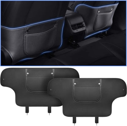 Seat Back Kick Protector for Model 3/Y | Storage Pockets | Easy Clean | TESERY
