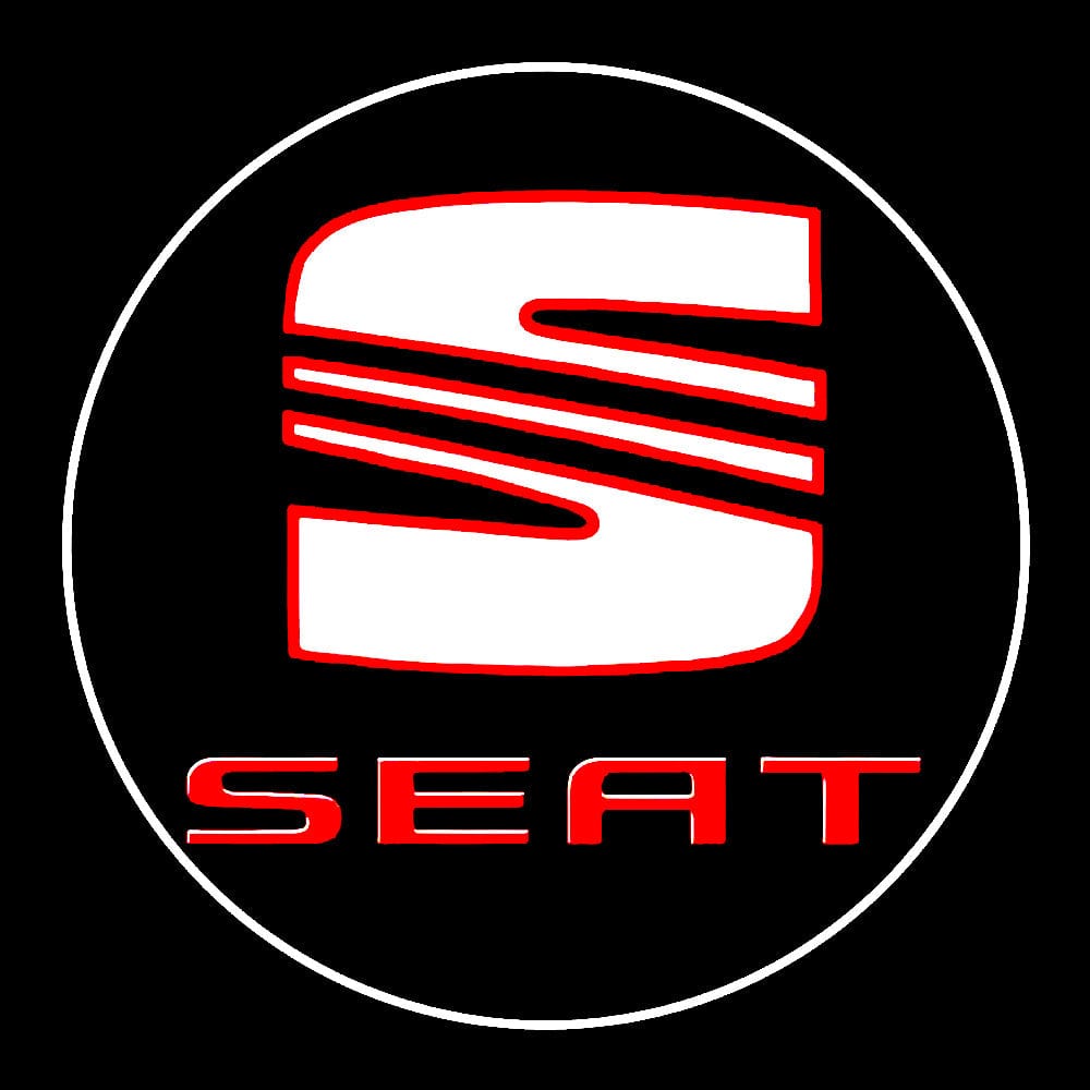 SEAT Leon Door Stick On Puddle Lights Various Designs 2005-2026