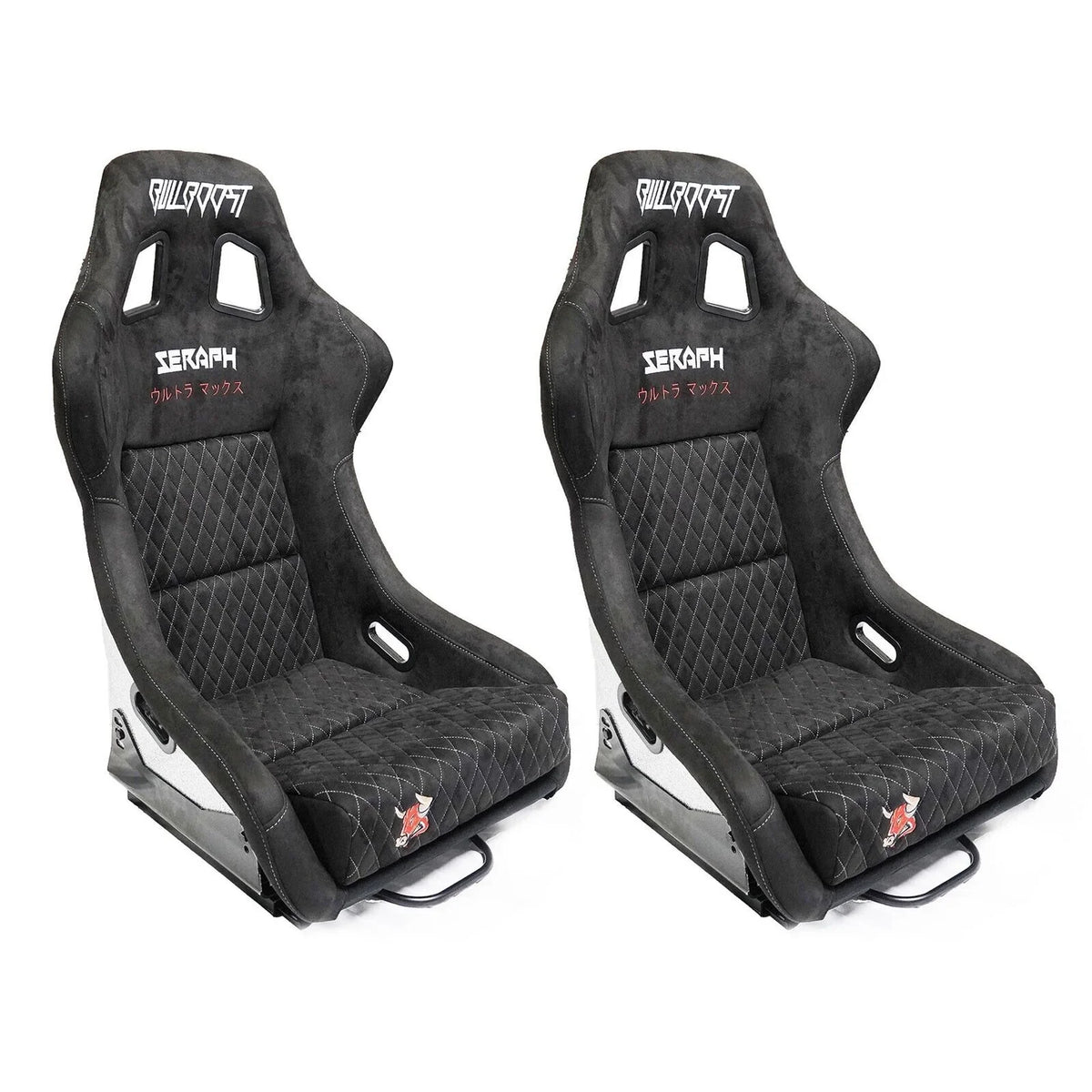 BULL BOOST Ultra-Max Seraph Racing Bucket Seats with Slider Rails – Pair