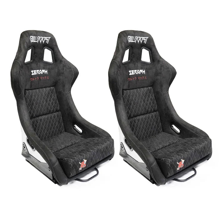 Bull Boost Performance Ultra-Max Adjustable Racing Bucket Seats w/ Seat sliders (Pair)