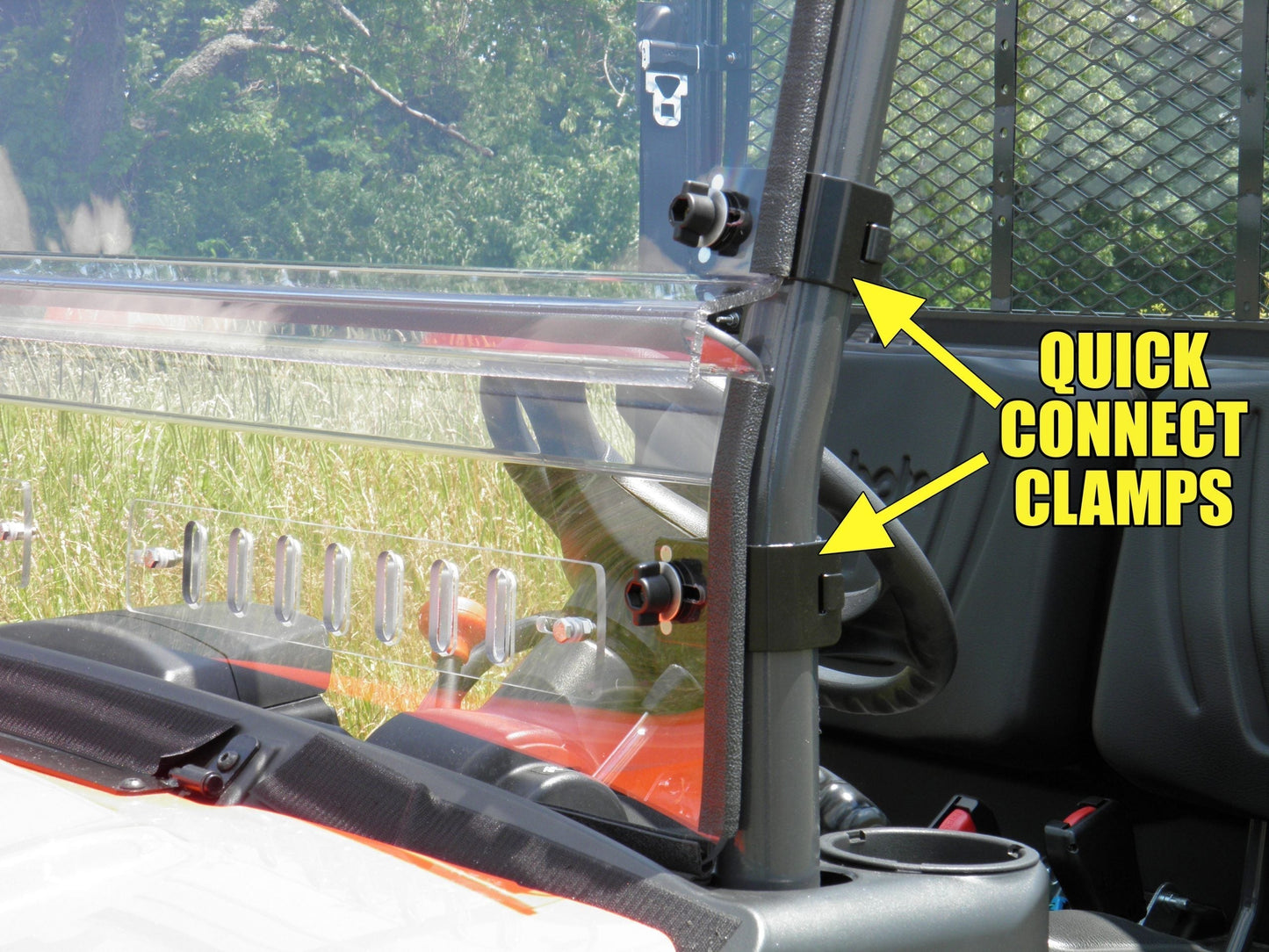 Segway Villain - 1 Pc Scratch-Resistant Windshield with Clamp & Vent Options