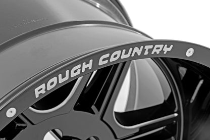 Rough Country 92 Series Wheel | Machined One-Piece | Gloss Black | 20x12 | 8x6.5 | -44mm