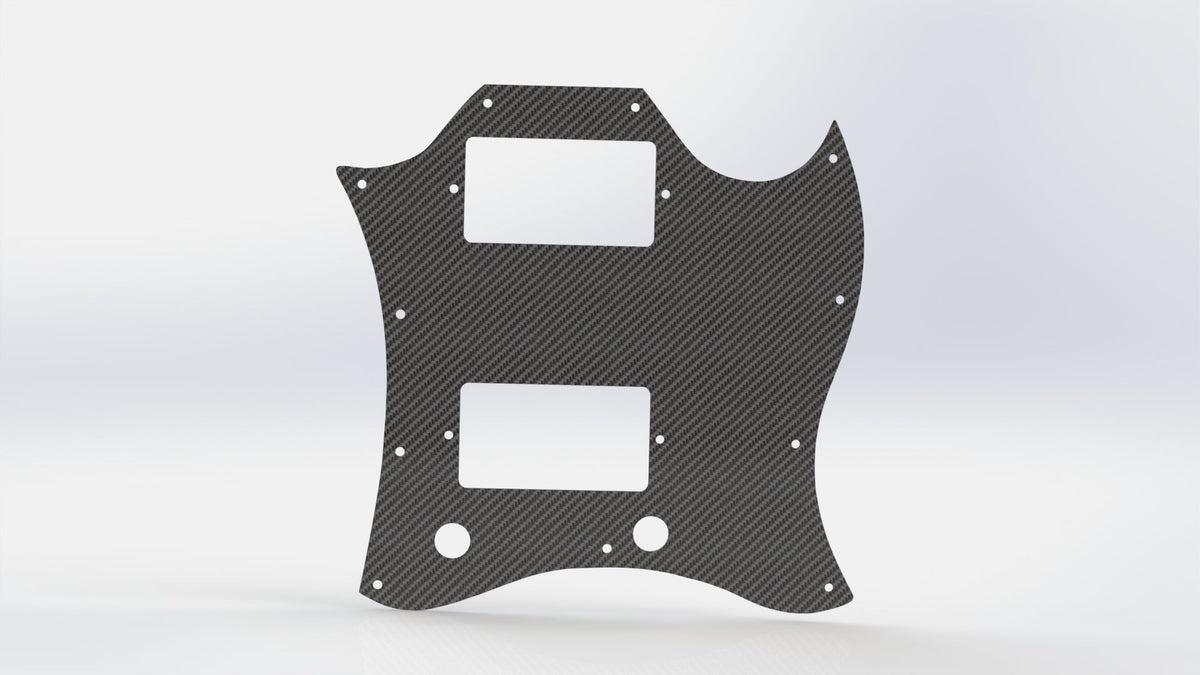 CARBON FIBER Pickguard for SG Standard Full Face Guitar Plate