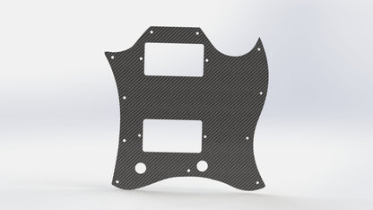 CARBON FIBER Pickguard for SG Standard Full Face Guitar Plate