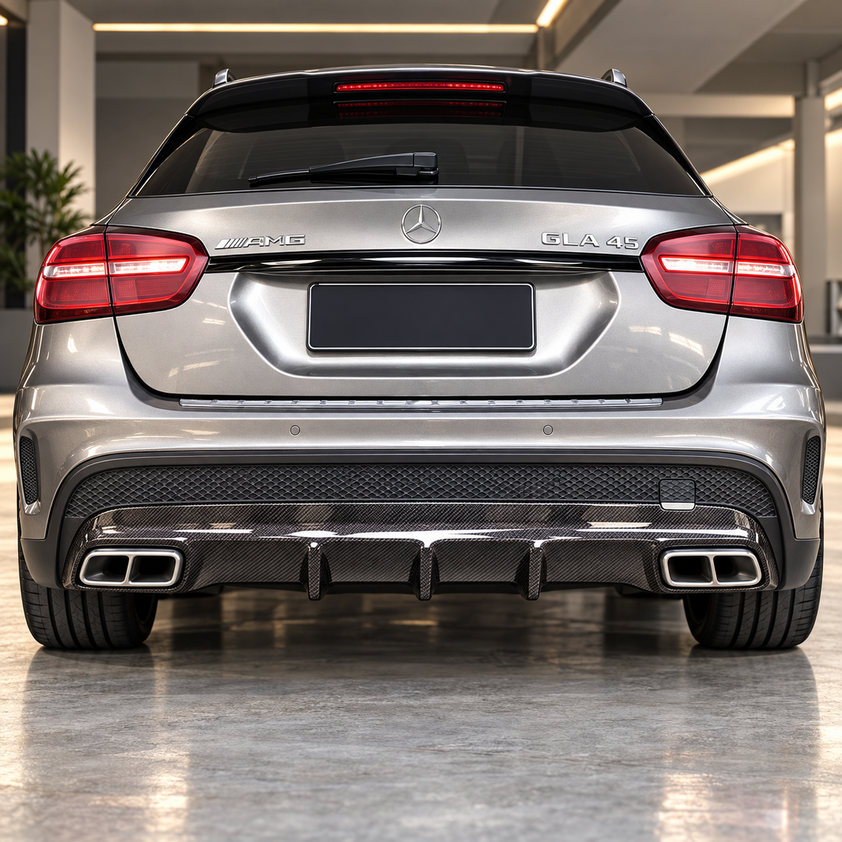 Carbon Fiber Performance Rear Diffuser for Mercedes Benz GLA X156
