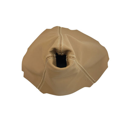 For Porsche 911 997 2005-2012 Genuine Leather Shift Boot Cover In Sand Beige