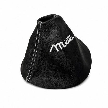 Custom Embroidery Leather Shift Boot Cover For Mazda MX-5 MK1 2005 2006 2007 2008 2009