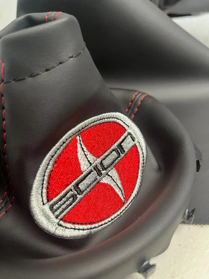 Manual Shift Ebrake Boot Cover Set With Custom Embroidery For Scion Frs Fr-s