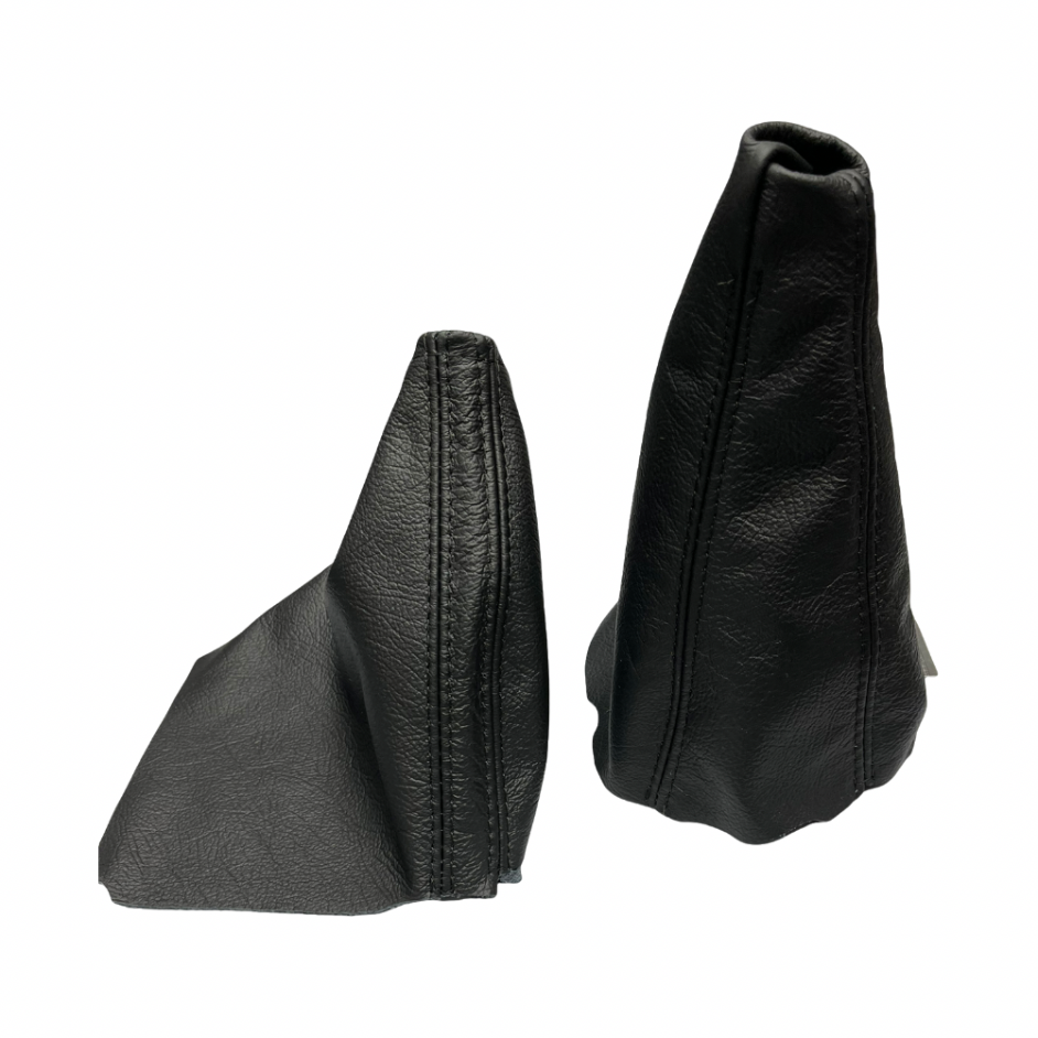 For 2003-2010 Subaru Legacy Outback Genuine Leather Parking Brake & Shift Boot Cover Set