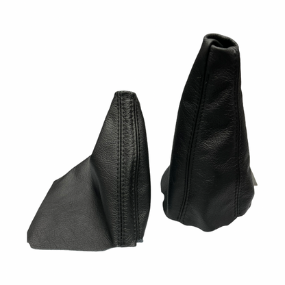 For 2003-2010 Subaru Legacy Outback Genuine Leather Parking Brake & Shift Boot Cover Set
