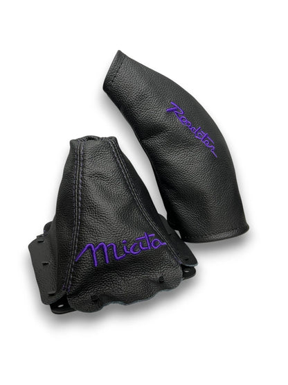 Embroidery Genuine Leather Handbrake & Shift Boot Cover For MZADA MK1 MX-5 1998-2005 (Copy)