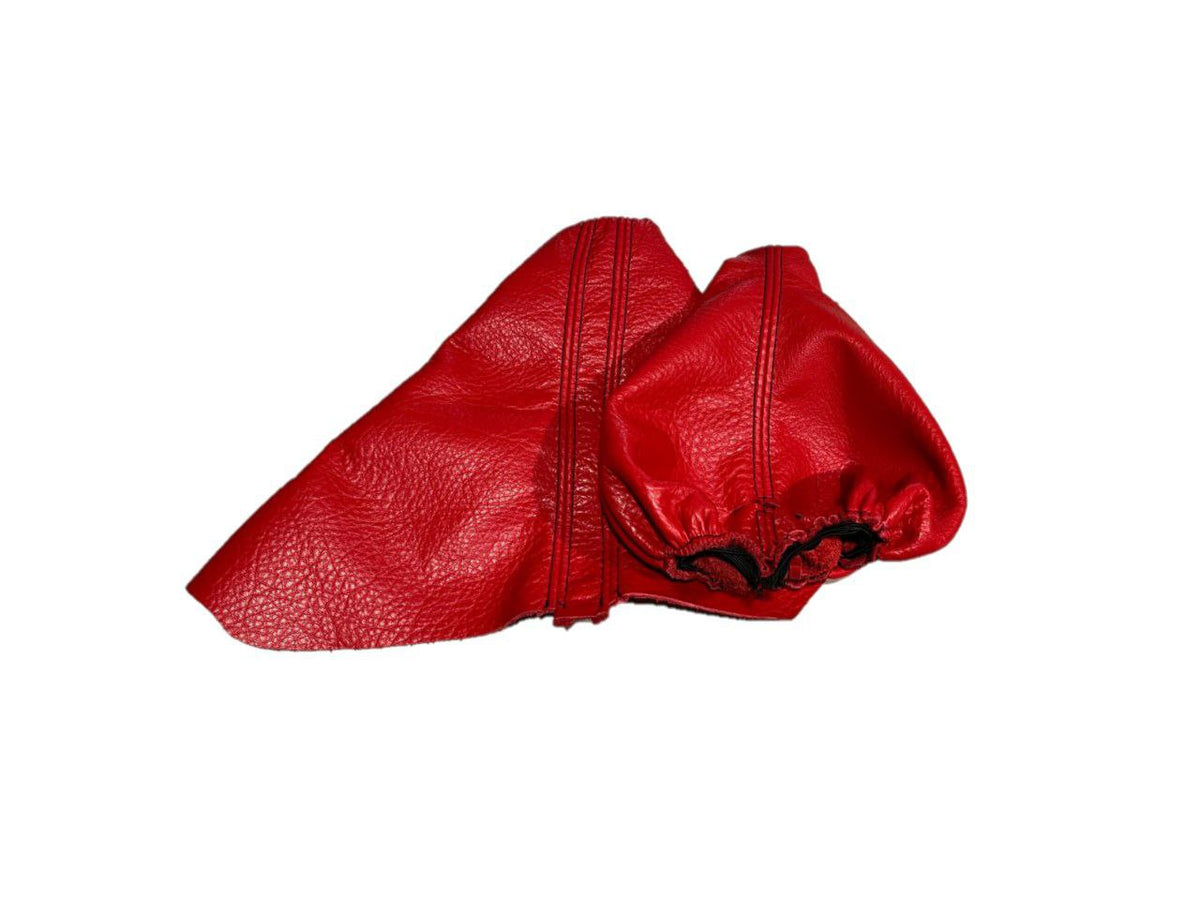 For 1997-2004 Chevy Corvette C5 Torch Red Leather Steering Wheel Door Handle E-Brake & Shift Boot Cover