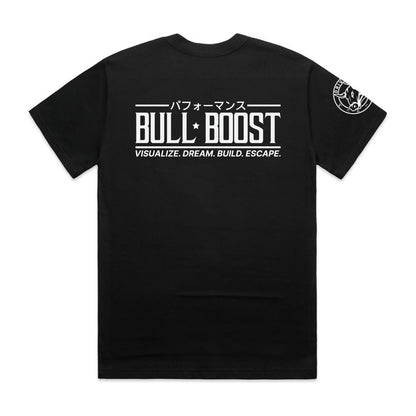 Bull Boost Performance Premium Automotive Cotton Crew Tee Shirts