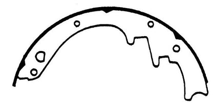 Porterfield Brake Shoes for 1972 FORD MUSTANG V8 w/Front Discs exc. 302 2 Barrel