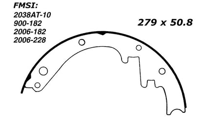 Porterfield Brake Shoes for 1958 CHEVROLET CORVETTE