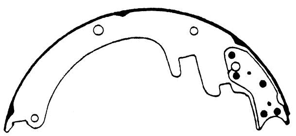 Porterfield Brake Shoes for 2000 GMC SUBURBAN 2500 2WD 13 x 2 1/2" Rear Shoe