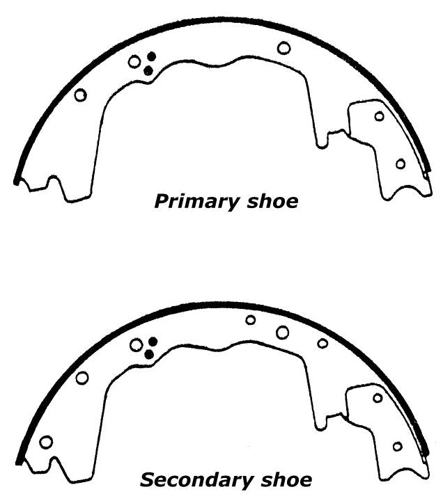 Porterfield Brake Shoes for 1992 FORD F350 1 Ton 2WD DRW  3 1/2 Rear Shoe