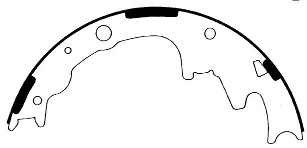 Porterfield Brake Shoes for 2003 FORD RANGER 4WD 9" Rear Shoe