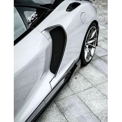 MWD Style Carbon Fiber Side Skirt Extension for McLaren GT